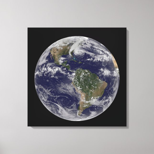 Orkanen Sandy vid USA:s Öster Kusten. 2 Canvastryck (Framsida)