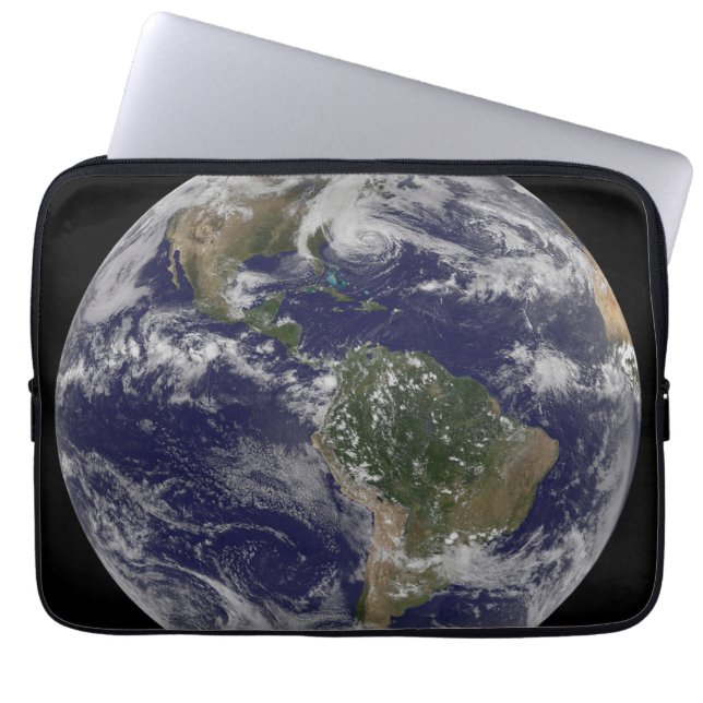 Orkanen Sandy vid USA:s Öster Kusten. 2 Laptop Fodral (Framsidan)