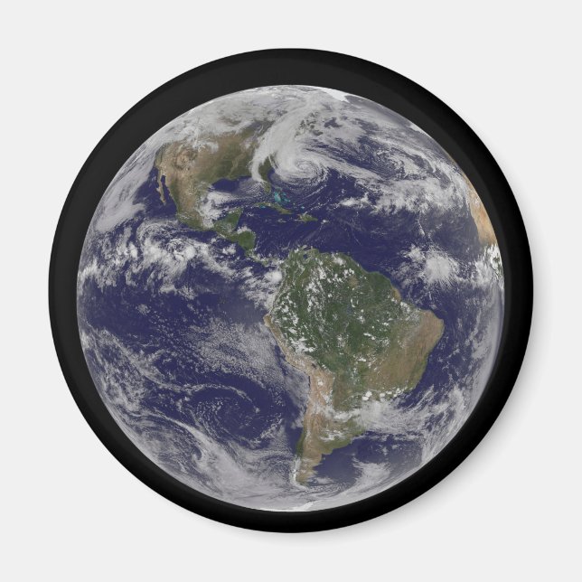 Orkanen Sandy vid USA:s Öster Kusten. 2 Magnet (Framsidan)