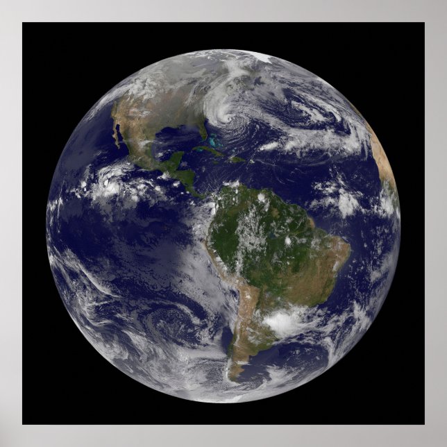 Orkanen Sandy vid USA:s Öster Kusten. Poster (Framsidan)