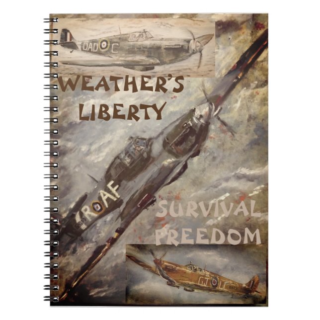 Orkanen Spiral Photo Notebook &Spitfire Anteckningsbok (Framsidan)