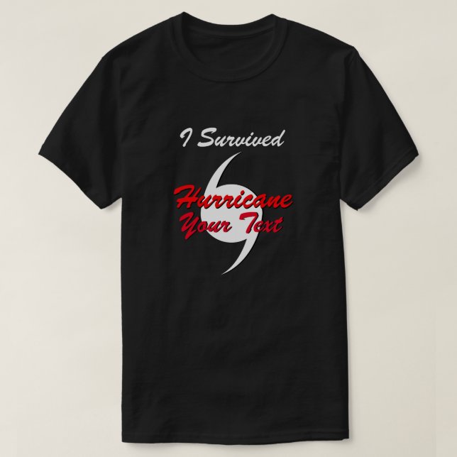 Orkanen Survivor Personlig T-Shirt (Design framsida)