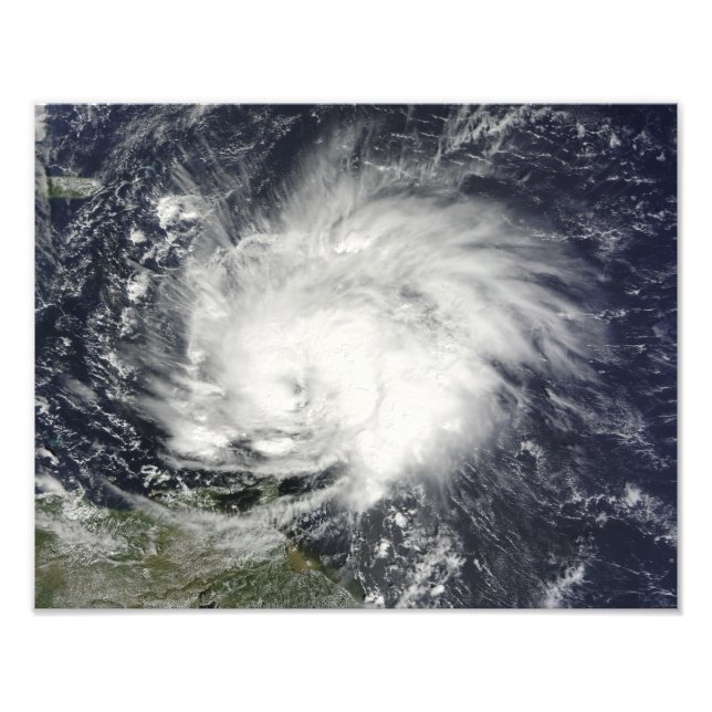 Orkanen Tomas över Lesser Antilles Fototryck (Framsidan)