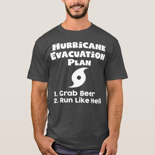    OrkanenOrkanevakueringsplan T Shirt (Framsida)
