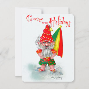 Orkanhjälpen Gnome Team - Gnome för Holida Julkort