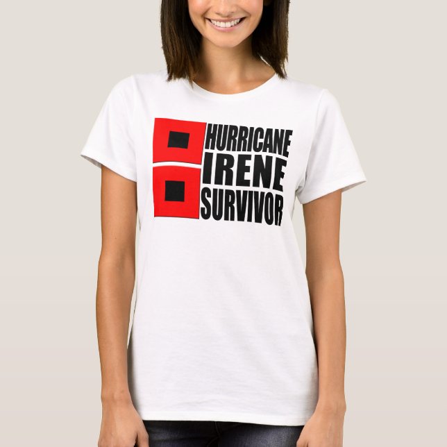 OrkanIrene överlevande T-shirt (Framsida)