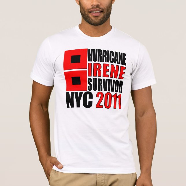 OrkanIrene överlevande T Shirt (Framsida)