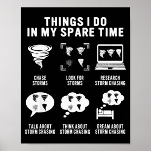 Orkanjägare Tornadojägare Meteorolog Poster