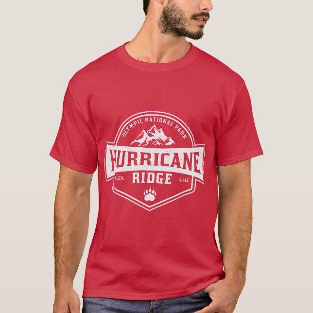 Orkanryggen Olympiska nationalparken present T Shirt (Framsida)