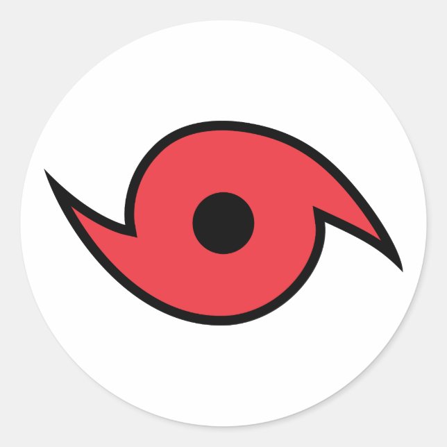 OrkanSymbol Runt Klistermärke (Framsida)