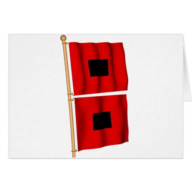 Orkanvarning Hälsningskort (Framsidan Horizontal)