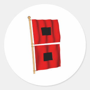 Orkanvarning Runt Klistermärke