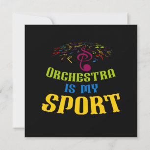 Orkester är min sport klassisk musik noter present inbjudningar