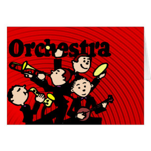 Orkester Hälsningskort