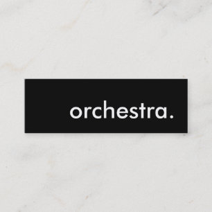 orkester. mini visitkort