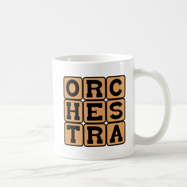 Orkester, symfoniorkestermusiker kaffemugg (Höger)