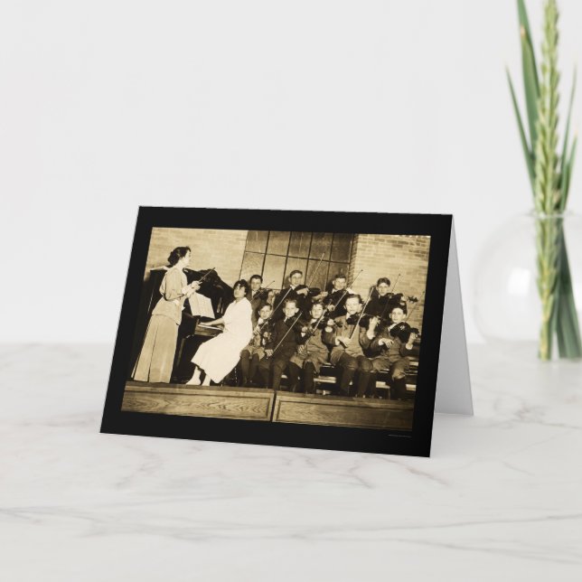 Orkesterbarn 1910 kort (Framsida)