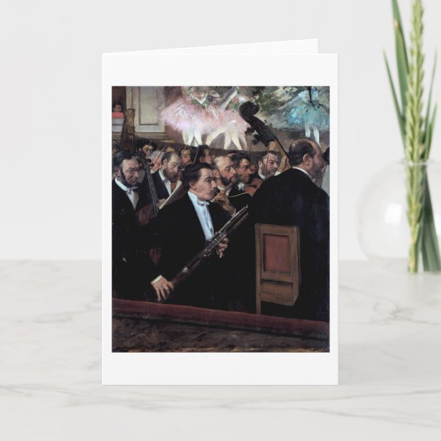 Orkestern på opera, Edgar Degas Kort (Framsida)