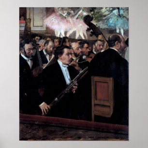 Orkestern vid operan, Edgar Degas Poster