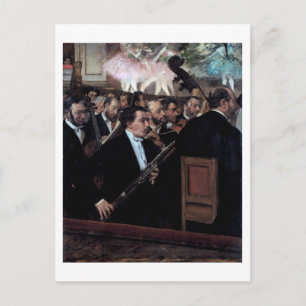 Orkestern vid operan, Edgar Degas Vykort
