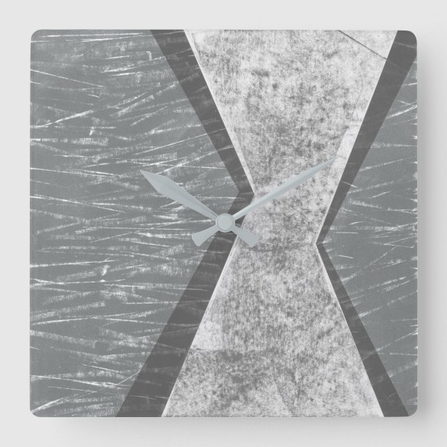 Orkestrerad geometri IV Fyrkantig Klocka (Framsida)