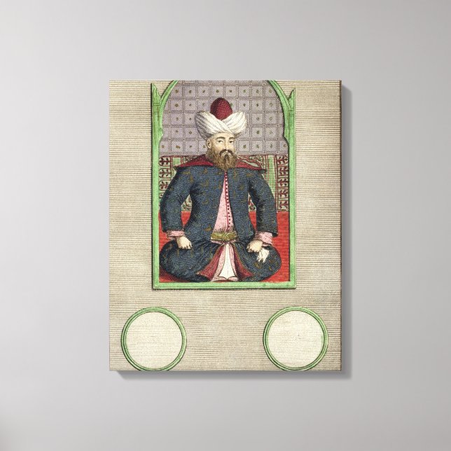 Orkhan (c.1288-c.1362) son till Osman, andre Emper Canvastryck (Framsida)