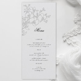 Orkid Elegant Elfenbensvit Formell Traditionell Br Meny