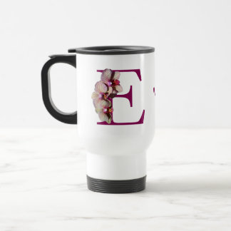 Orkid Elegant Monogram Initial E Personlig Resemugg