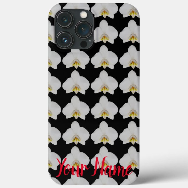 Orkidblomma Mönster för trädgårdsmästare och blomm (Baksida)