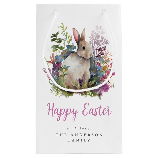 Orkidé Akvarell Blommig Påskbrunch (Baksidan)