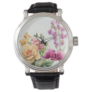 Orkidéblast armbandsur