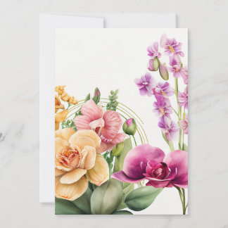 Orkidéblast Inbjudningar