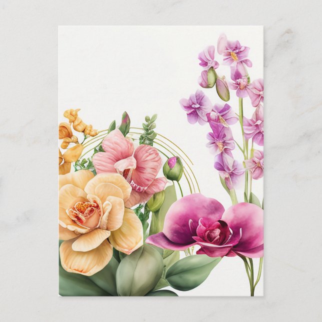 Orkidéblast Vykort (Framsida)