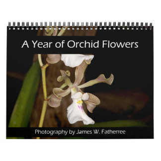 Orkidéblommor Väggkalender av J. Fatherree Kalender