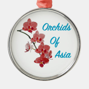 Orkidéer av Asien Dag Spa Julgransprydnad Metall