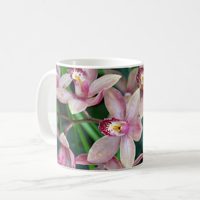 Orkidéer av rosa kaffemugg (Framsida vänster)