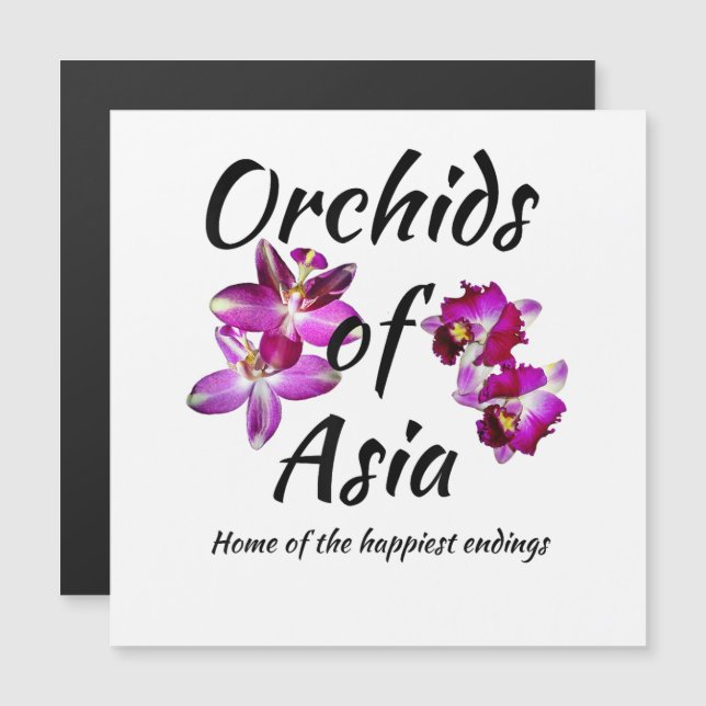 Orkidéer i Asien (Fram/baksida)