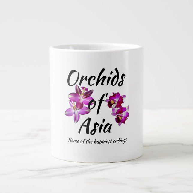 Orkidéer i Asien Jumbo Mugg (Framsidan)