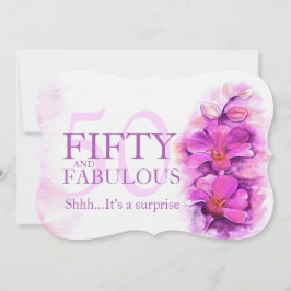 Orkidéfärgad lila 50 och fantastiska inbjudningar