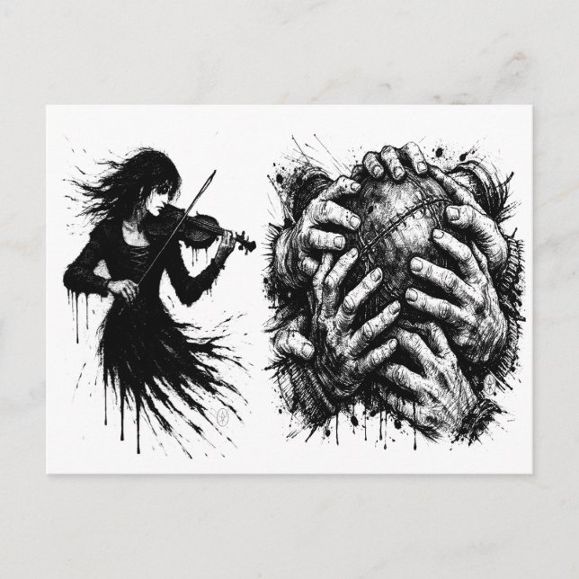 Orkney Ba T‑Shirt (Haunted‑Ink Edition) Vykort (Framsida)