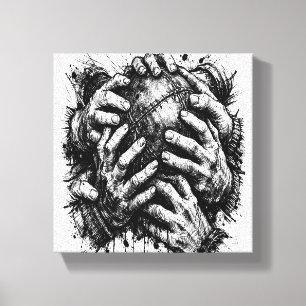 Orkney Dark Art Ink Illustration – Griphänder Canvastryck