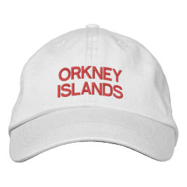 Orkney Islands Personlig Justable Hat Broderad Keps