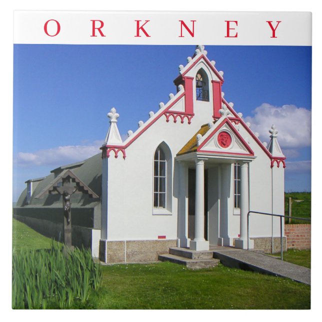 Orkney Italienskt chapel-vykeramiskt plattor Kakelplatta (Framsidan)