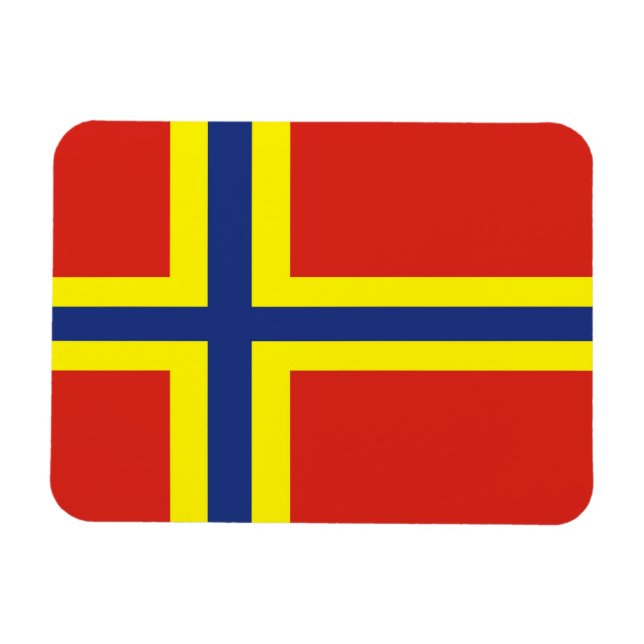 Orkney land flagga underbar britain Förenade kunga Magnet (Horisontell)