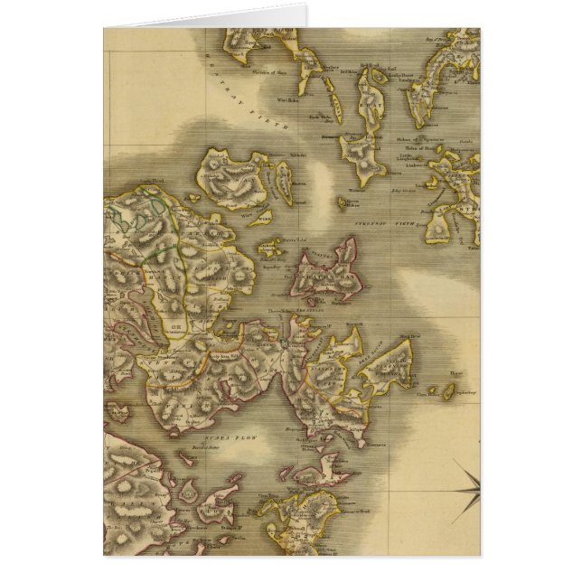 Orkney-öarna Hälsningskort (Framsidan)