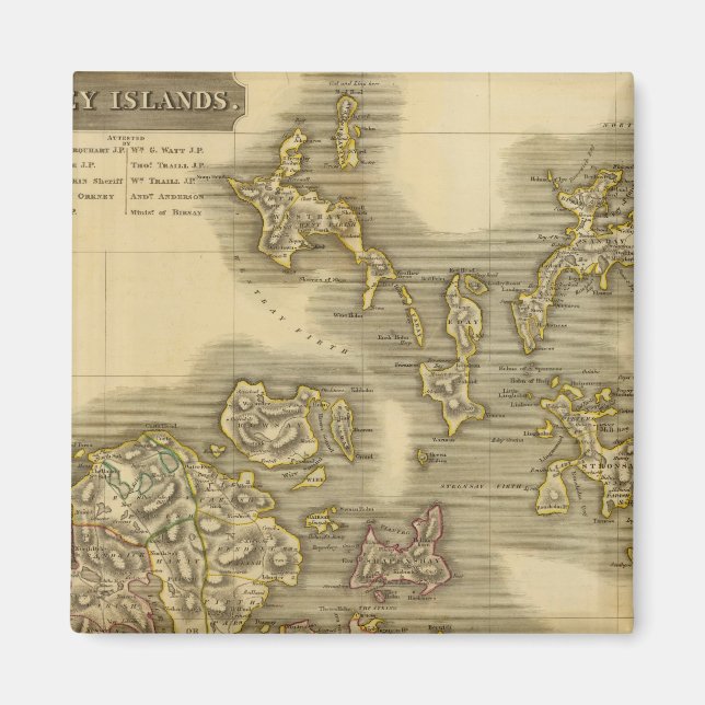 Orkney-öarna Magnet (Framsidan)