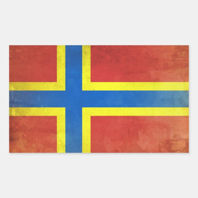 Orkney Rektangulärt Klistermärke (Framsida)