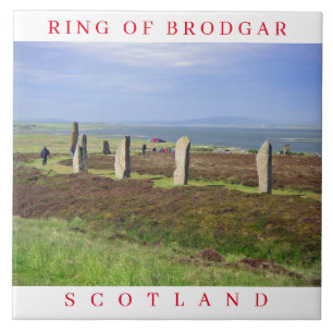 Orkney Ring av Brodgar View keramic tile Kakelplatta