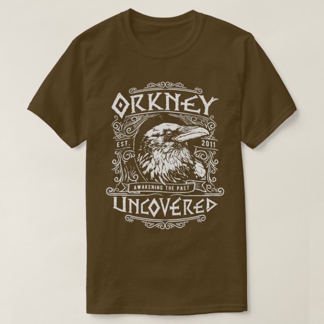 Orkney Uncover Raven T Shirt (Design framsida)