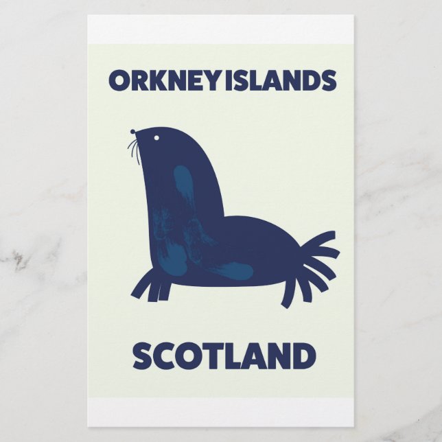 Orkneyöarna, Skottland Brevpapper (Framsida)